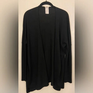 Woldford Virgin Wool Open Cardigan Black Size XS